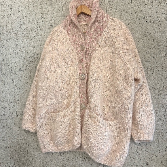 Angora Wool Cowichan style very very oversized XL Angora vintage handmade GUC - Picture 13 of 17